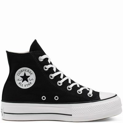 Férfi Converse Chuck Taylor All Star Platform Platform Cipő CO2681709 Fekete/Fehér